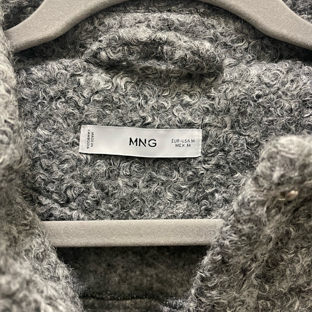 Mango Gray Textured Jacket - Picture 2 of 3